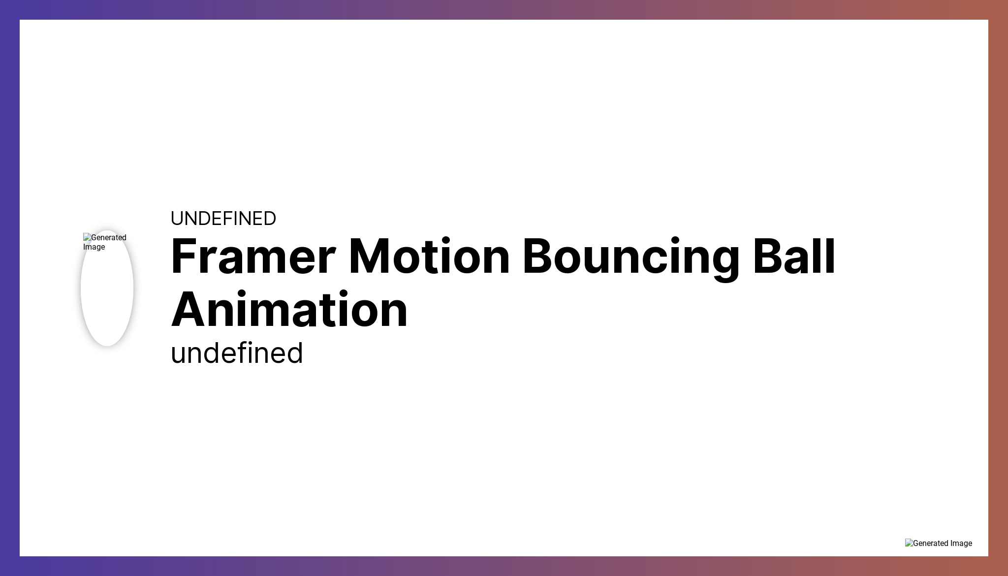 Framer Motion Bouncing Ball Animation Benevolent Bytes - Download Professional Dark Illustration | Retina